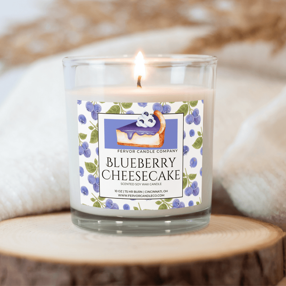 Fervor Candle Company Blueberry Cheesecake Candle