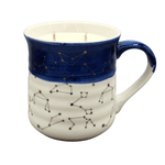 Fervor Candle Company Cobalt Astrology Winter Ceramic Mug Candle