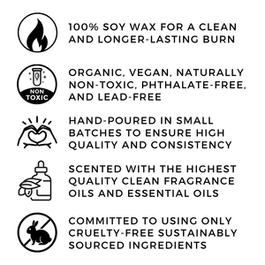 Organic Wax Melt - Made from 100% Natural blended soy. Dye Free