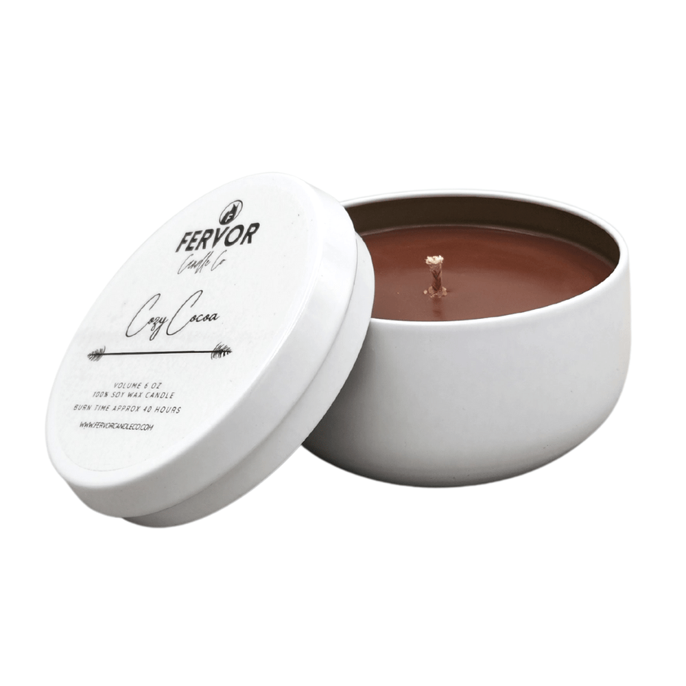 Fervor Candle Company Cozy Cocoa Candle Tin