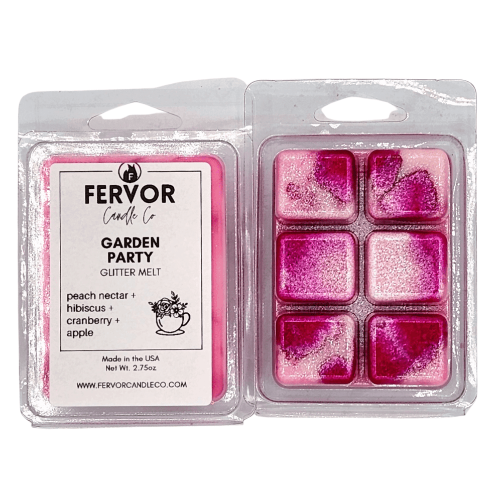 Fervor Candle Company Garden Party Glitter Wax Melt