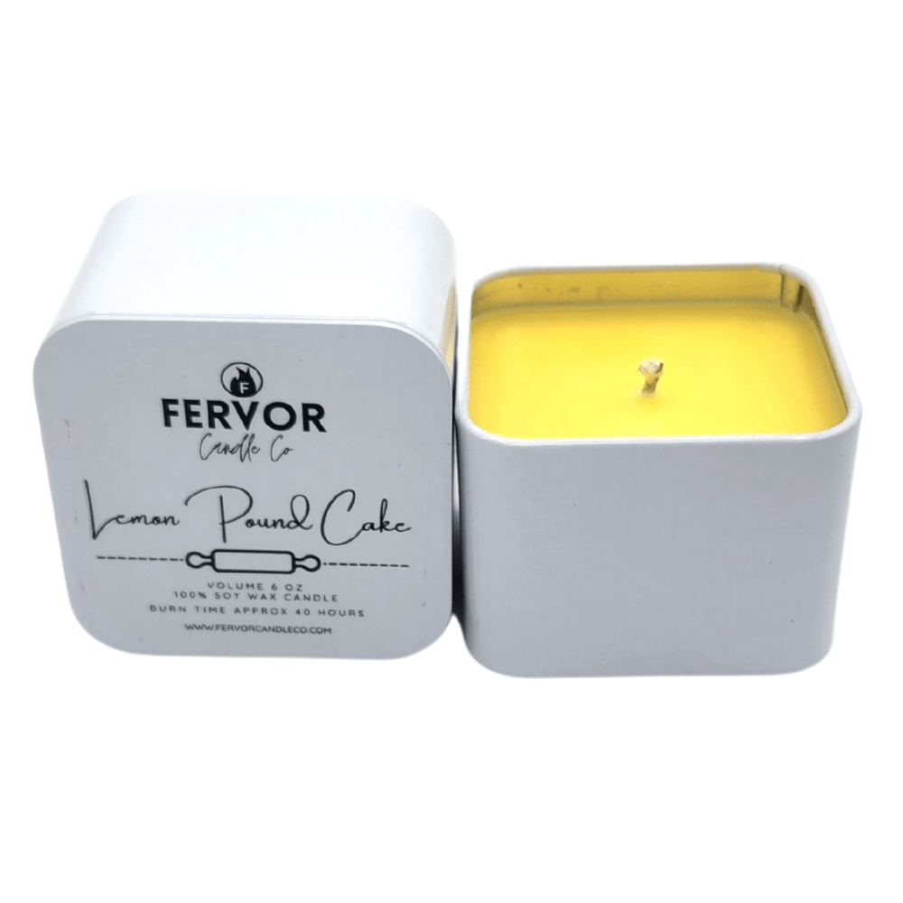 Fervor Candle Company Lemon Pound Cake Candle Tin