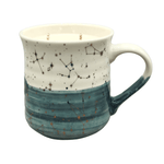 Fervor Candle Company Teal Astrology Winter Ceramic Mug Candle